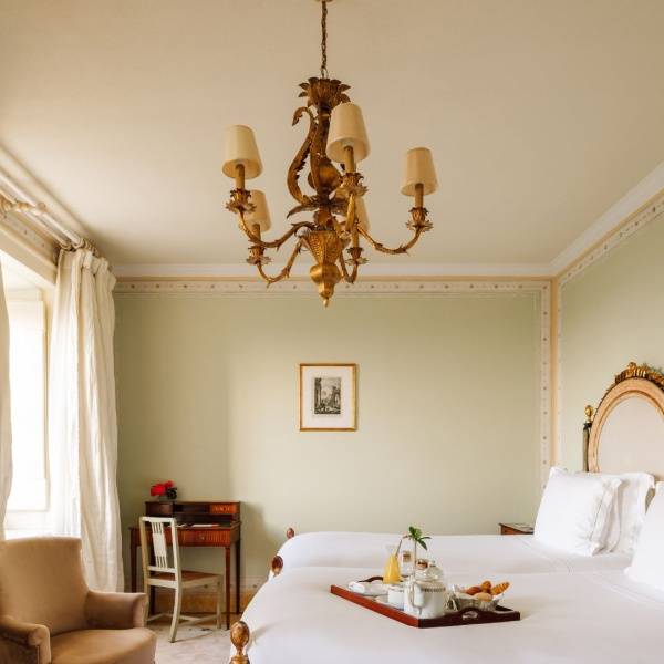 Deluxe Valley View Room with a double bed and breathtaking views of the Sintra Mountains